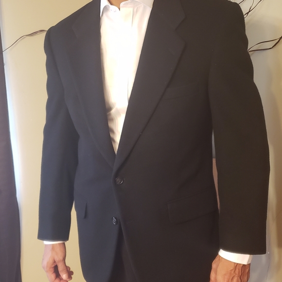 Burberry Two Button Camel Hair No Vent Blazer - Picture 1 of 8